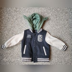 Gap kids Grogu letterman jacket